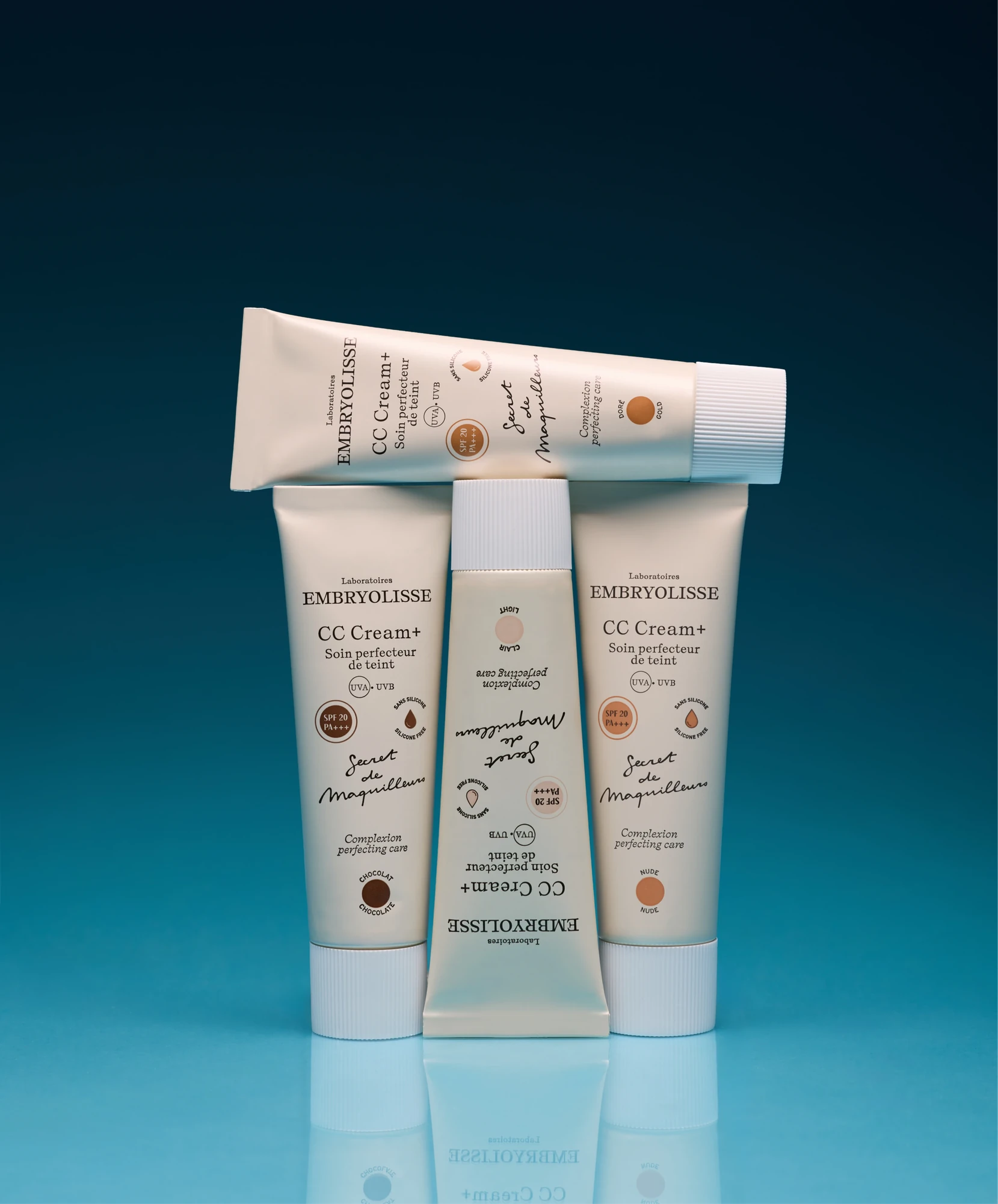 CC CRÈME+ Light, Nude, Gold, Chocolat - Embryolisse
